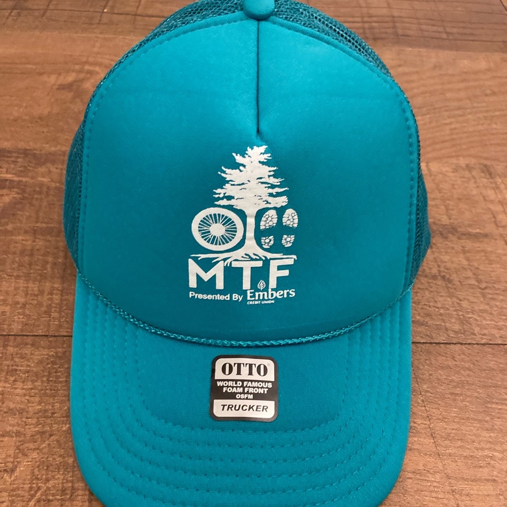 Marquette Trails Festival Embers OTTO FoamTurquoise Trucker Hat Mesh SnapBack
